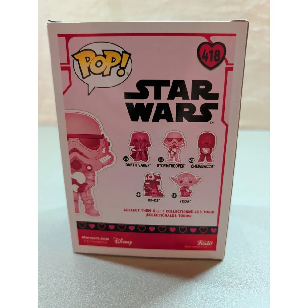 Funko Pop Star Wars Valentines Day Stormtrooper 418 Pink‎ Bobble-Head Figure